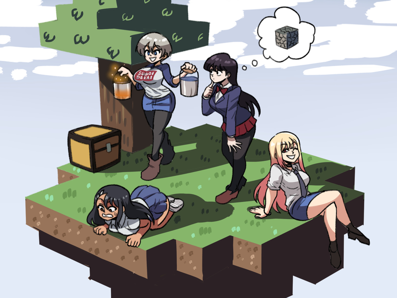 Anime,Аниме,фэндомы,Ijiranaide Nagatoro-san,Don&#039;t Toy with Me Miss Nagatoro, Не издевайся Нагаторо,komi-san wa komyushou desu,Minecraft,Игры,Sono Bisque Doll wa Koi wo Suru,Uzaki-chan wa Asobitai!,Uzaki-chan Wants to Hang Out!, Удзаки хочет тусоваться!,Nagatoro,Kitagawa Marin,Komi Shouko,Uzaki