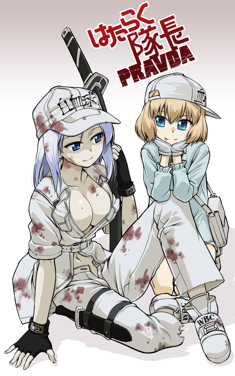 Anime,Аниме,Katyusha,Girls und Panzer,ガールズ&amp;パンツァ, 少女與戰車, Mädchen und Panzer, Девушки и танки,Nonna,Platelet (Hataraku Saibou),Тромбоцит, Kesshouban,Hataraku Saibou,White Blood Cell (Hataraku Saibou),Лейкоцит U-1146, Hakkekkyuu U-1146,r-ex,crossover,Anime,fandoms,katyusha,Girls und