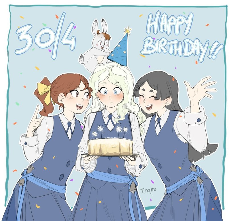 Anime,Аниме,Little Witch Academia,Академия ведьмочек,Diana Cavendish,Диана Кавендиш,Akko Kagari,Atsuko Kagari, Ацуко Кагари,Barbara Parker,Барбара Паркер,hanna england,ticcy,Anime,fandoms,Little Witch Academia,Diana Cavendish,Akko Kagari,barbara parker,hanna england,ticcy,artist,Anime
