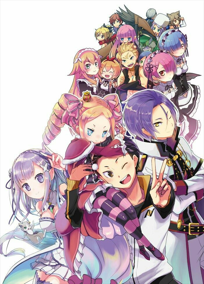 Anime,Аниме,Re Zero Kara Hajimeru Isekai Seikatsu,Re:Zero - Starting Life in Another World,Rem (Re Zero),Ram (Re Zero),Subaru Natsuki,Beatrice (Re Zero),Pack (re zero),Emilia (Re Zero),Felt (Re Zero),Frederica (re zero),Otto (re zero),Reinhard van Astrea,Felix Argyle,Wilhelm van Astrea,Patrash (re