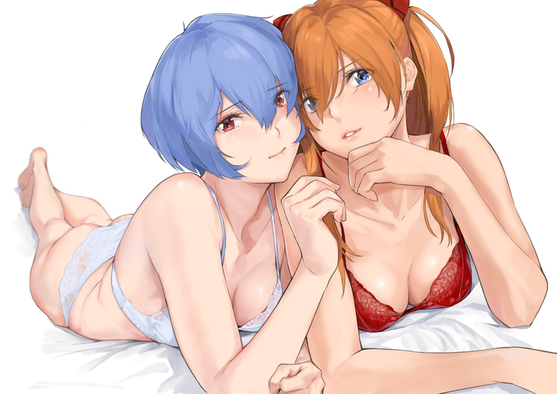 Anime,Аниме,фэндомы,Rei Ayanami,Evangelion,Евангелион, Neon Genesis Evangelion, EVA,Asuka Langley,Аска, Asuka, Asuka Langley Soryu, Аска Лэнгли Сорью,Anime Ero Pantsu,Adult pantsu, тянки в трусиках,Anime Ero,Взрослые Няшки,yamaishi (mukoubuti),Anime Artist,Аниме арт,