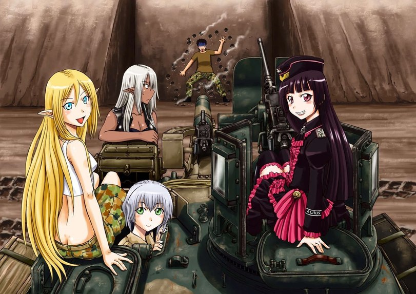 Anime,Аниме,Rory Mercury,ロゥリィ・マーキュリー, Рори Меркури,Gate - Thus the JSDF Fought There,Gate 自衛隊 彼の地にて、斯く戦えり, Gate: Jieitai Kanochi nite, Kaku Tatakaeri, Врата: так сражаются там силы самообороны, Врата: там бьются наши воины,Itami Youji,伊丹耀司, Итами Ёдзи ,Lelei la Lalena,レレイ・ラ・レレーナ, Лелей ла