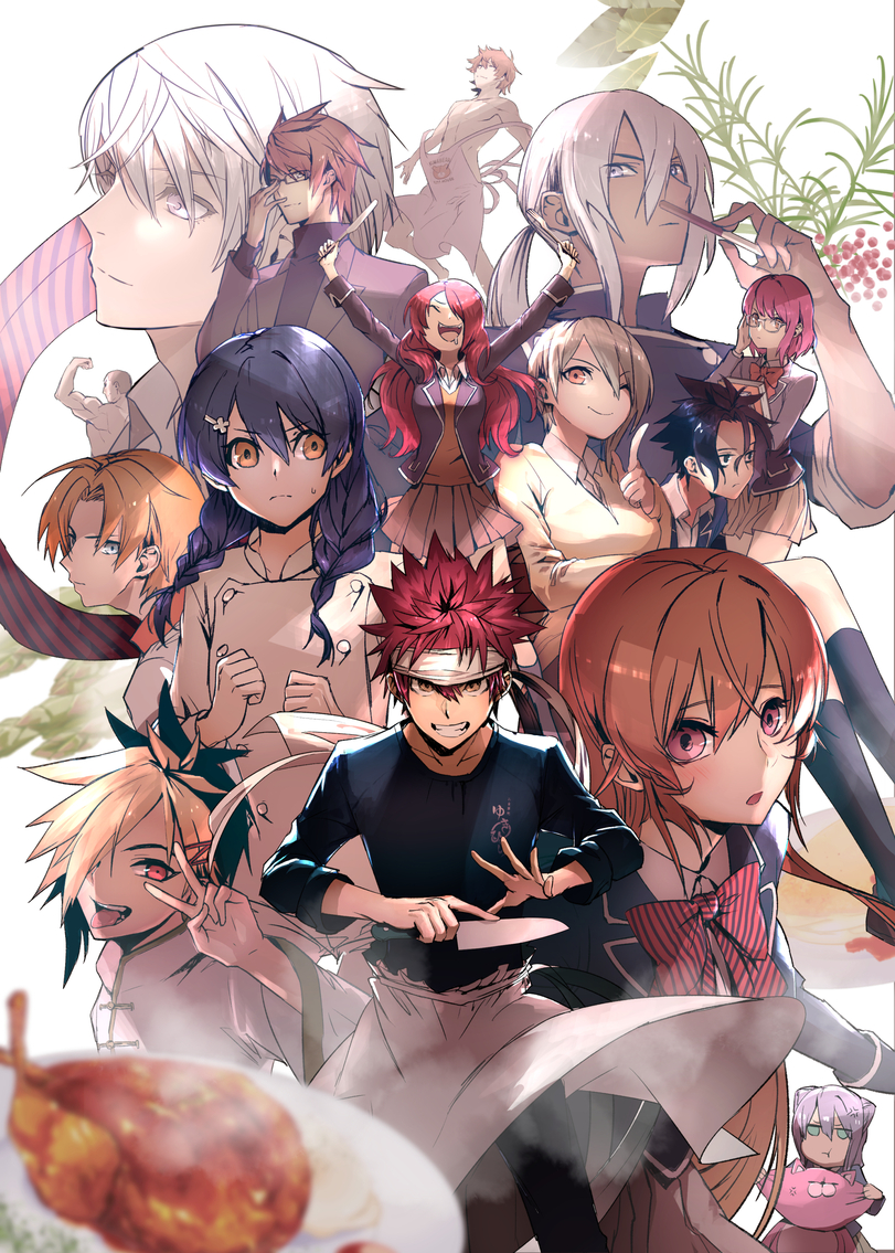 Anime,Аниме,Shokugeki no Soma,Shokugeki no Souma,Arato Hisako,hayama akira,Isshiki Satoshi,Kobayashi Rindou,kurokiba ryou,Nakiri Alice,Nakiri Erina,Tadokoro Megumi,Takumi Aldini,Yukihira Souma,Yukihira Soma,Megane,очки,uiui (hage04195),Anime,fandoms,Shokugeki no Soma,arato hisako,hayama