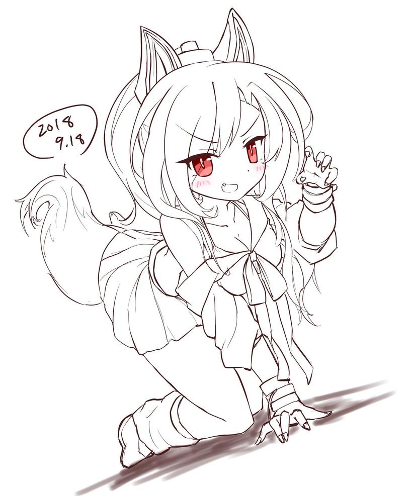 Anime Sketch,Anime,Аниме,Kitsunemimi,Animal Ears (Anime),Kemonomimi, Девушки с ушками, Anime Ears,Shigure (Azur Lane),Azur Lane,Bilan Hangxian, 碧蓝航线, アズールレーン,Anime Sketch,Anime,fandoms,Kitsune,Animal Ears,shigure (azur lane),azurlane,Anime Unsorted,Anime Unsorted