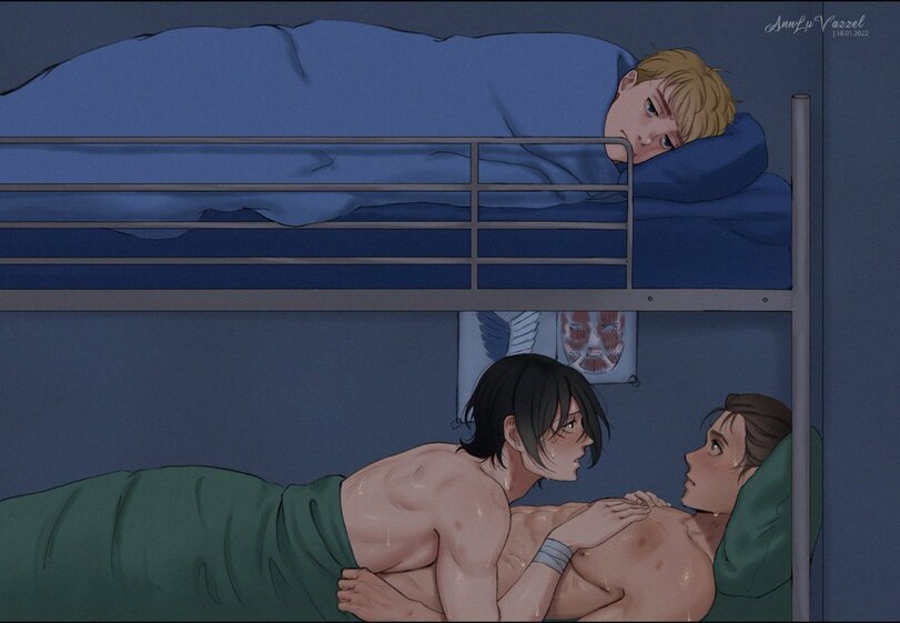 AnnLuVazzel,Eren Jaeger,Эрен, Эрен Егер, Эрен Йегер,Shingeki no Kyojin,Атака титанов, Attack on Titan, Вторжение титанов, Вторжение гигантов ,Anime,Аниме,фэндомы,Mikasa Ackerman,Микаса Аккерман,Armin Arlert,Армин Арлерт,Anime Комиксы,Anime Ero,Взрослые Няшки,Anime Ero Male,Anime Unsorted