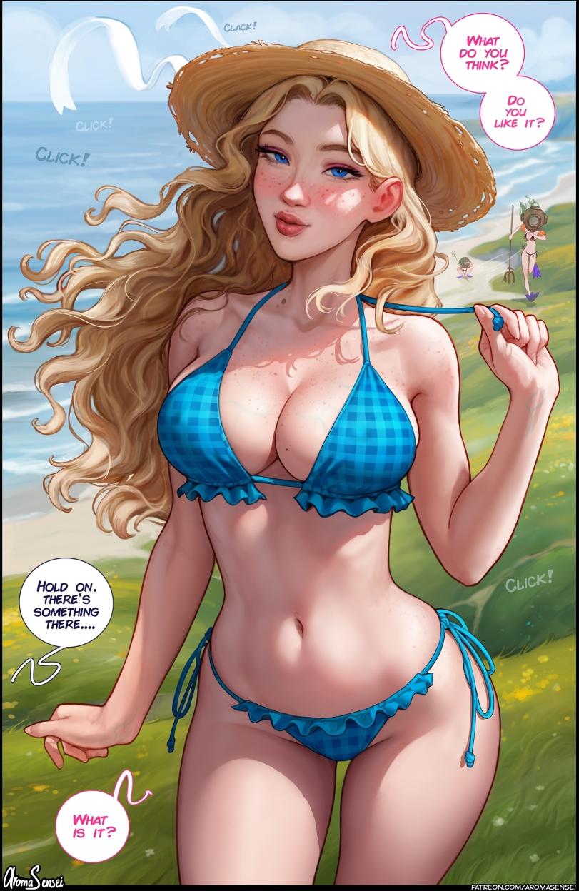 ﻿What do YOU think? Hold on. there’ SOMETHING THERE.... What is IT?,AromaSensei,Ann Ivanova,artist,Stardew Valley,Игры,Игровая эротика,продолжение под катом,haley (stardew valley)