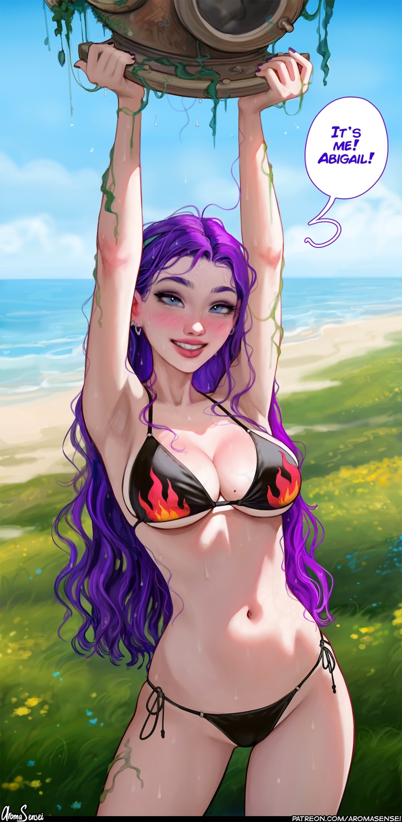 ﻿It's MB! Abigail! S2EE332,AromaSensei,Ann Ivanova,artist,abigail (stardew valley),Stardew Valley,Игры,Игровая эротика,продолжение под катом