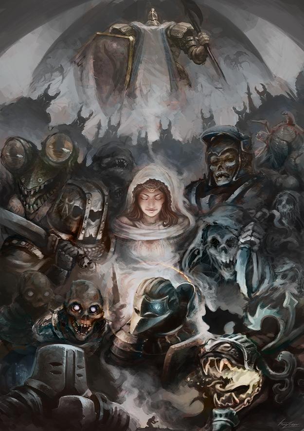 Black iron Tarkus,Gwynevere,DS персонажи,Dark Souls,фэндомы,Slayer of Demons,Bell Gargoyle,DS баян