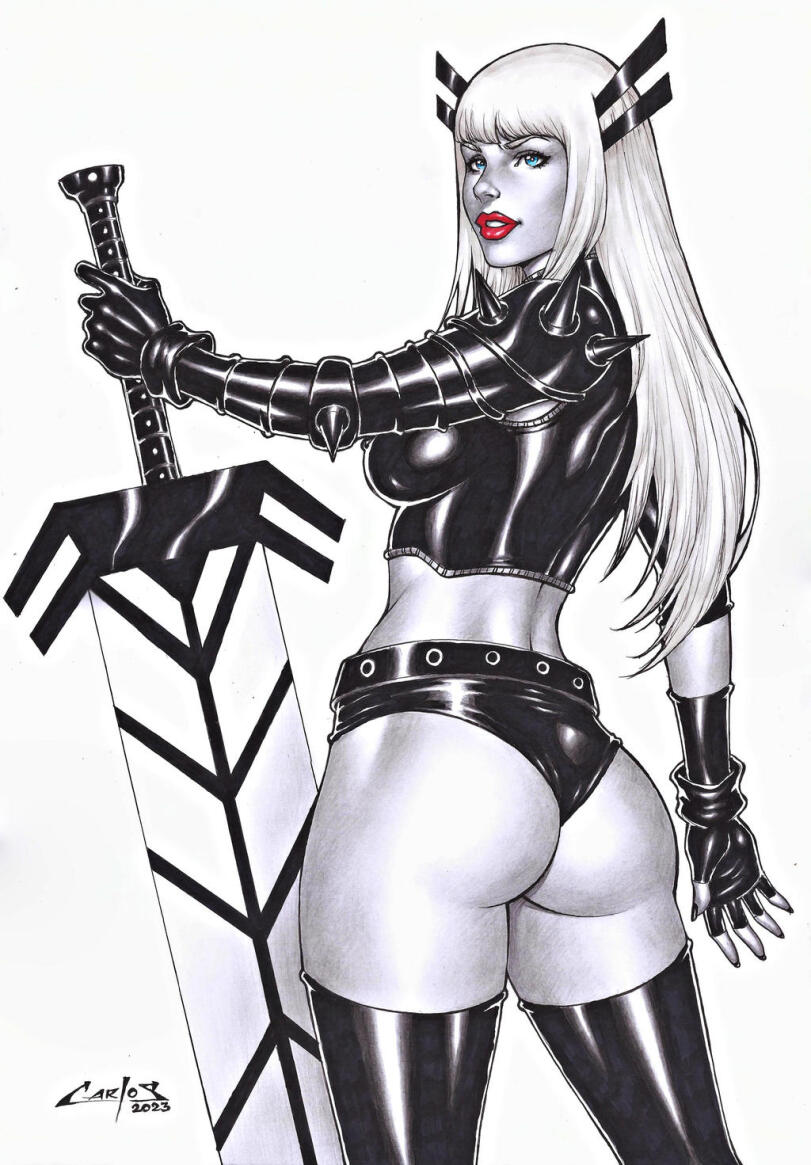 Carlos Braga,artist,Black Cat,Черная Кошка, Фелиция Харди,Marvel,Вселенная Марвел,фэндомы,Wonder Woman,Чудо Женщина, Диана Принс, Принцесса Диана из Фемискиры (Темискиры),DC Comics,DC Universe, Вселенная ДиСи,Lady Deadpool,Леди Дедпул, Ванда Уилсон,Deadpool,Дэдпул, Уэйд Уилсон,Magik,Магика, Мэджик,