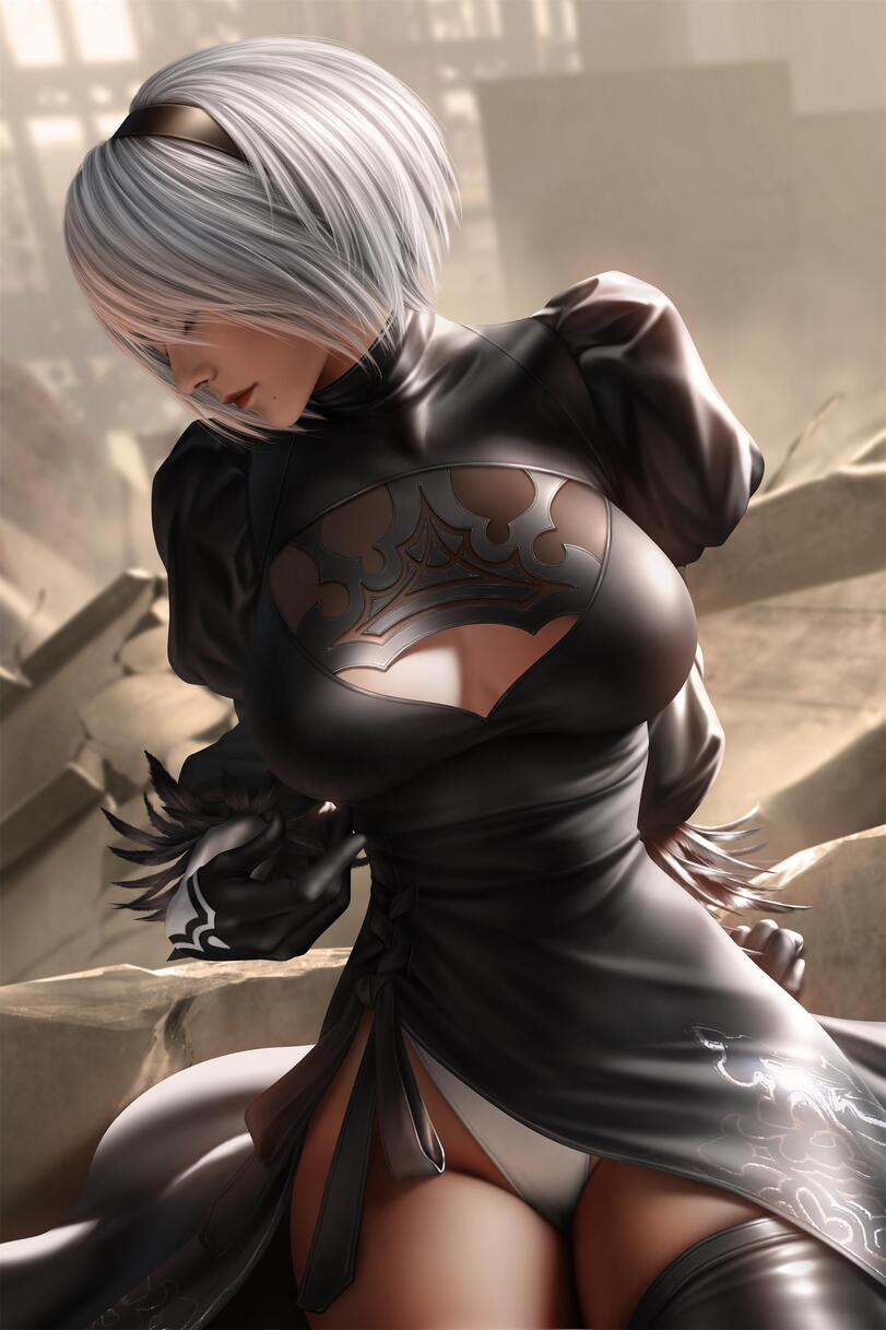 Cloudy D,2B(YoRHa),NieR Automata,Nier (series),Игры,Игровая эротика,Кликабельно,под катом еще,Cloud _D,Cloudy D,YoRHa No. 2 Type B,NieR Automata,nier (series),games,game erotica,Cloud _D,artist