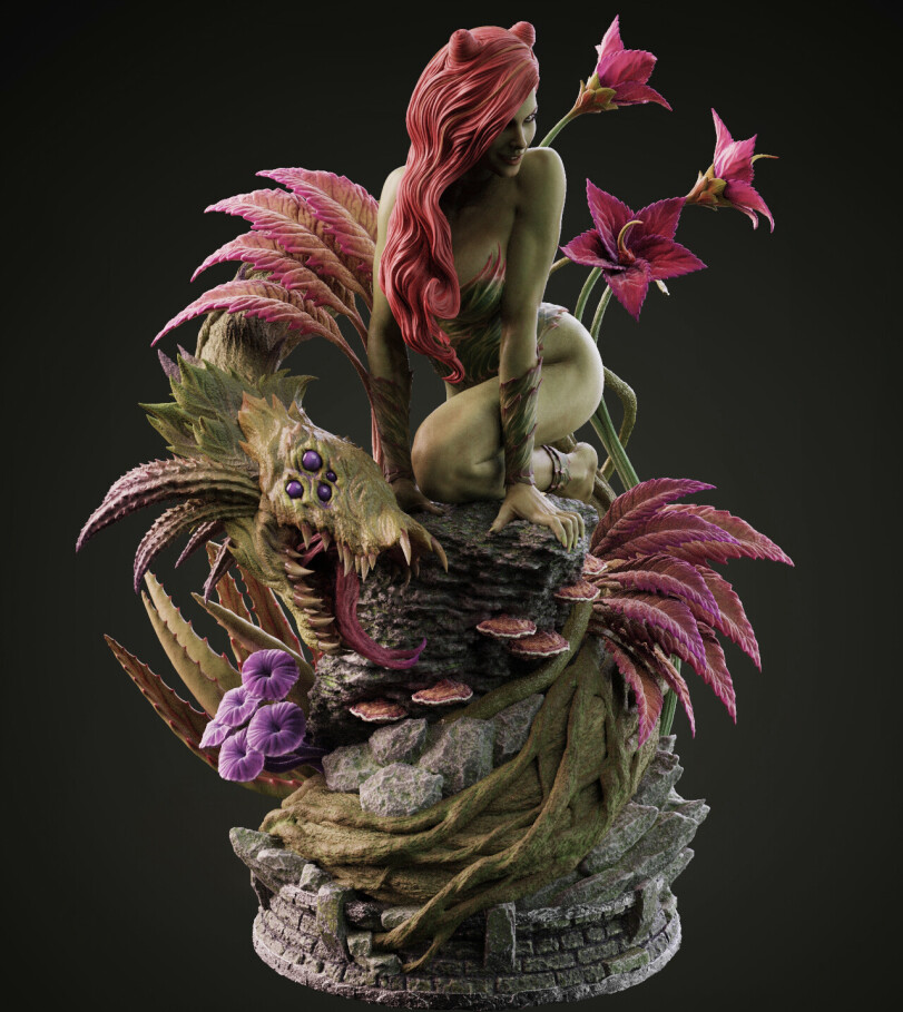 DC Comics,DC Universe, Вселенная ДиСи,фэндомы,Poison Ivy,Ядовитый Плющ, Памела Айсли,DC Ero,3d art,3d art, 3d арт, 3D art, 3D арт,Sumit Malhotra,DC Comics,fandoms,Poison Ivy,DC Erotic,3d art,Sumit Malhotra