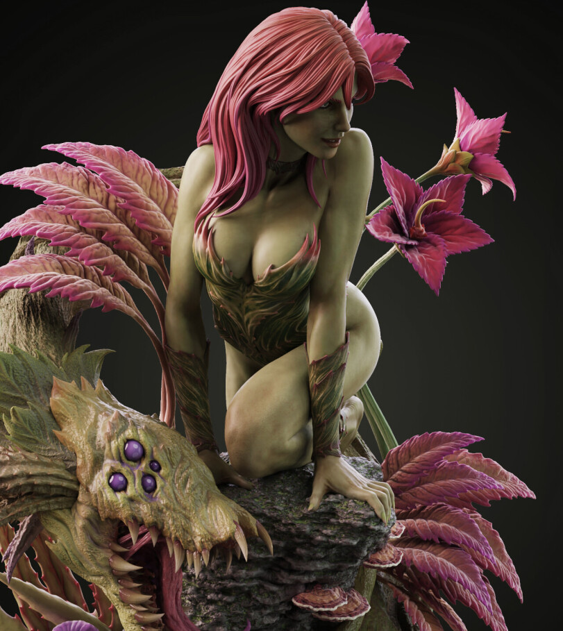 DC Comics,DC Universe, Вселенная ДиСи,фэндомы,Poison Ivy,Ядовитый Плющ, Памела Айсли,DC Ero,3d art,3d art, 3d арт, 3D art, 3D арт,Sumit Malhotra,DC Comics,fandoms,Poison Ivy,DC Erotic,3d art,Sumit Malhotra
