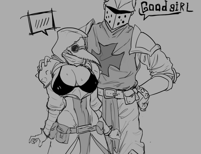 Darkest Dungeon,Игры,Plague Doctor (DD),Crusader (DD),нарисовал сам,Mortom,Игровая эротика,artist,art,арт,DD ero