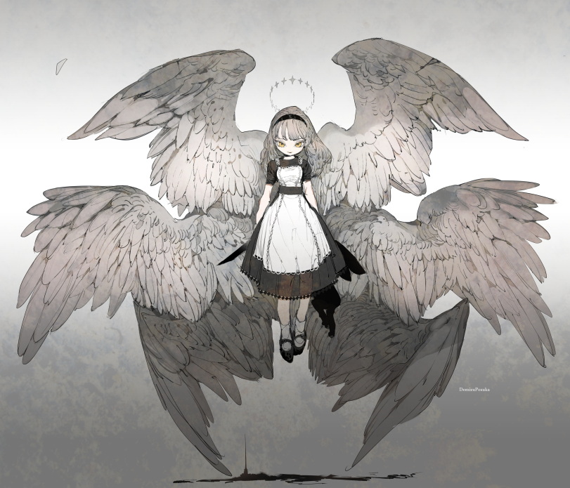 Demizu Posuka,artist,Anime Art,Angel,Fantasy,Fantasy art,art,арт,demizu posuka,artist,Anime Art,,fantasy,art,art girl,alice in wonderland