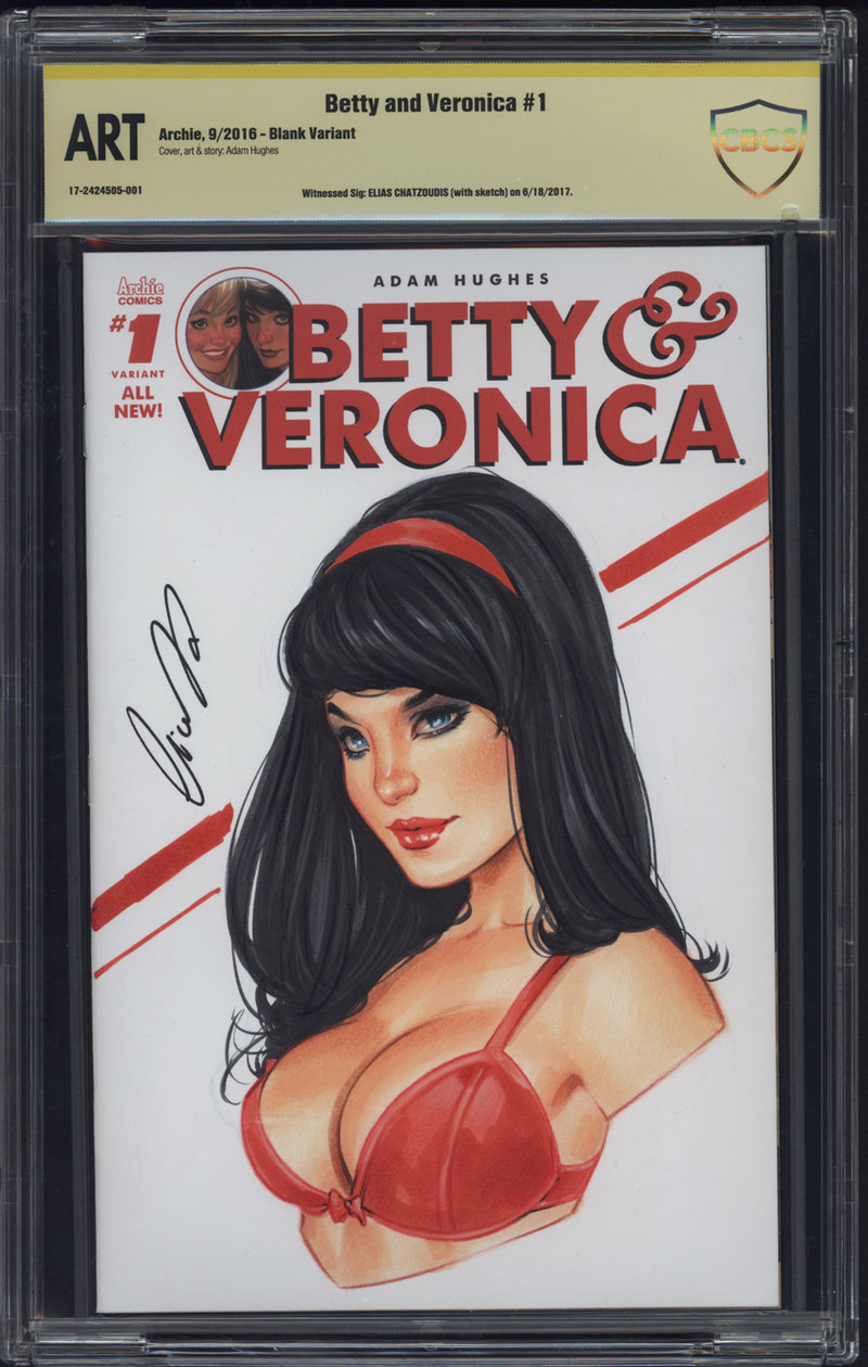 ﻿Betty and Veronica #1Archie. 9/2016 - Blank VariantCowr. art & stay Adam Hughes,Elias-Chatzoudis,artist,Comic Ero,Эротика, секси героини и злодейки,Comic Books,Комиксы, графические новеллы, романы,фэндомы,Archie,Арчи,Veronica Lodge