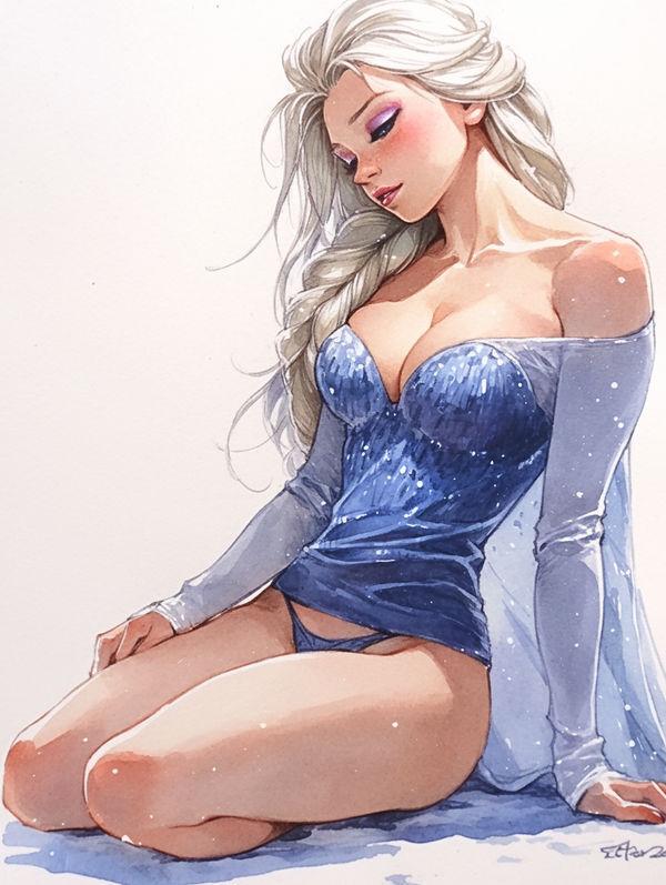 Elsa (Frozen),Frozen (Disney),Холодное сердце,Дисней,Disney,Мультфильмы,Мультсериалы, Cartoons,нейромазня,нейронные сети,Мультэротика,cartoon ero,NoEskape,песочница,Elsa Frozen,,,,,neural networks,cartoon ero,NoEskape,sandbox