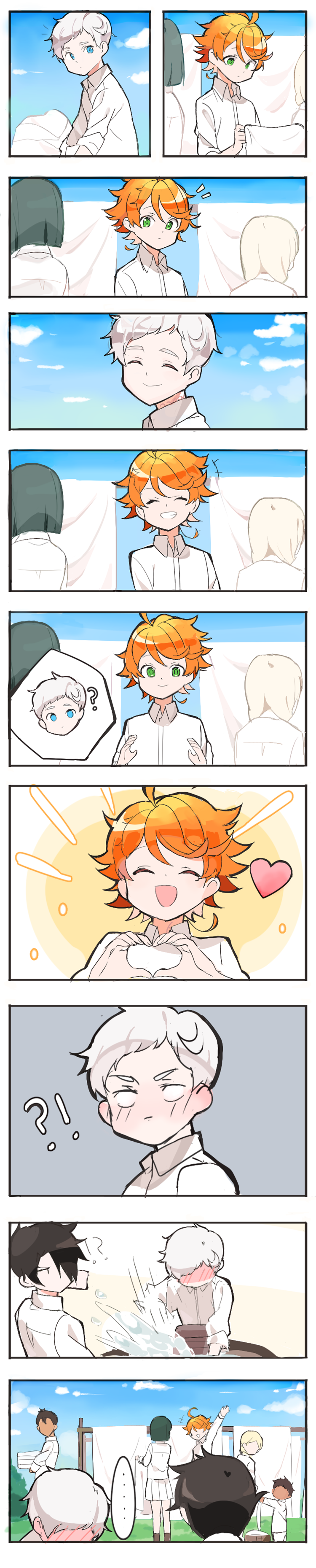 Emma (Yakusoku no Neverland),ray (yakusoku no neverland),Norman (Yakusoku no Neverland),Mom Isabella,Yakusoku no Neverland,аниме комиксы,Anime,Аниме,joman,Anime Unsorted