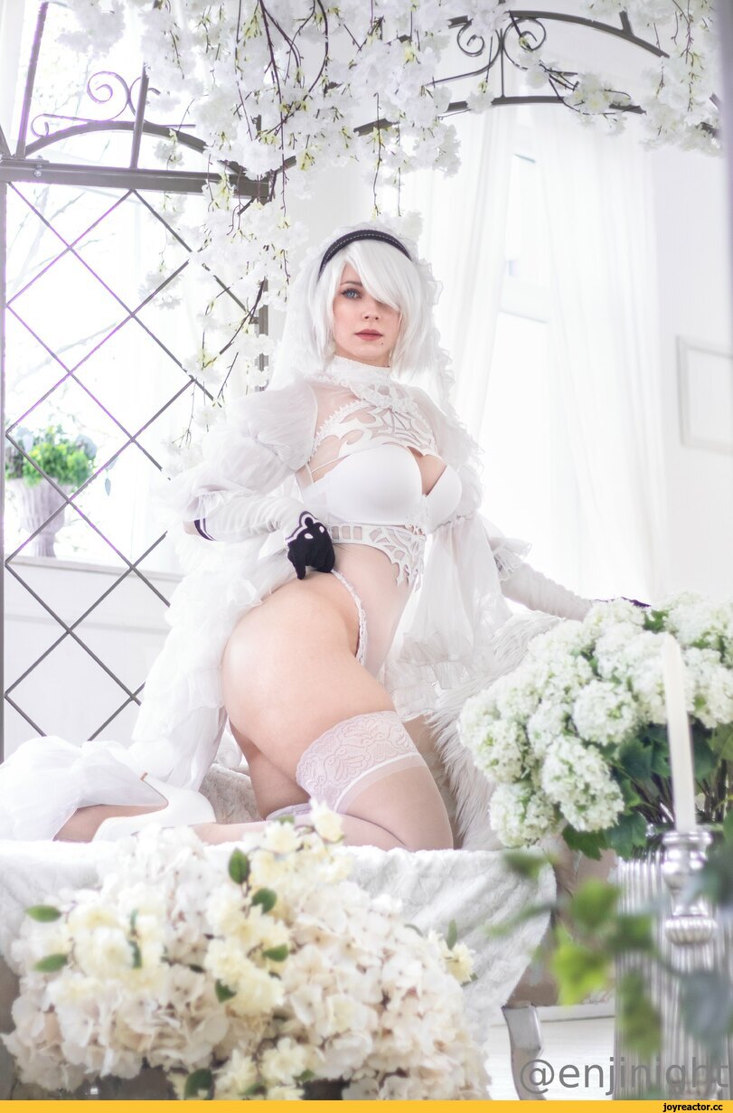 Enji night,2B(YoRHa),NieR Automata,Nier (series),Игры,ero cosplay,косплей,длиннопост,попа 2B,ляжки,ножки