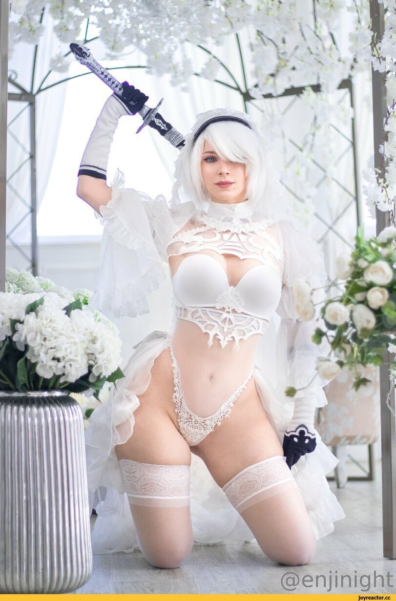 ﻿enjinight,Enji night,2B(YoRHa),NieR Automata,Nier (series),Игры,ero cosplay,косплей,длиннопост,попа 2B,ляжки,ножки
