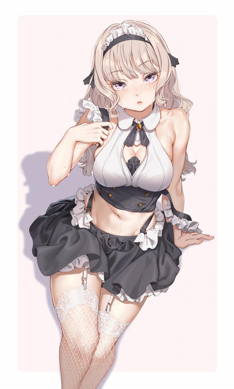 Fangxiang Cuoluan,Anime Artist,Аниме арт, Аниме-арт,artist,art девушка,art,арт,Maid