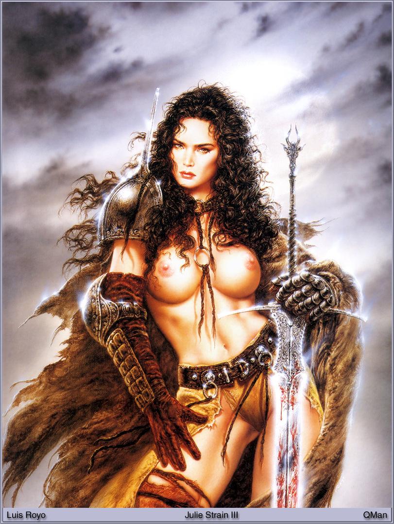 Fantasy,Fantasy art,art,арт,Fantasy ero,Ретро-фэнтези,Luis Royo,artist,Julie Strain
