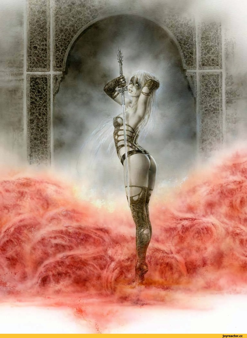 Fantasy,Fantasy art,art,арт,Fantasy ero,Luis Royo,artist,Ретро-фэнтези,длиннопост