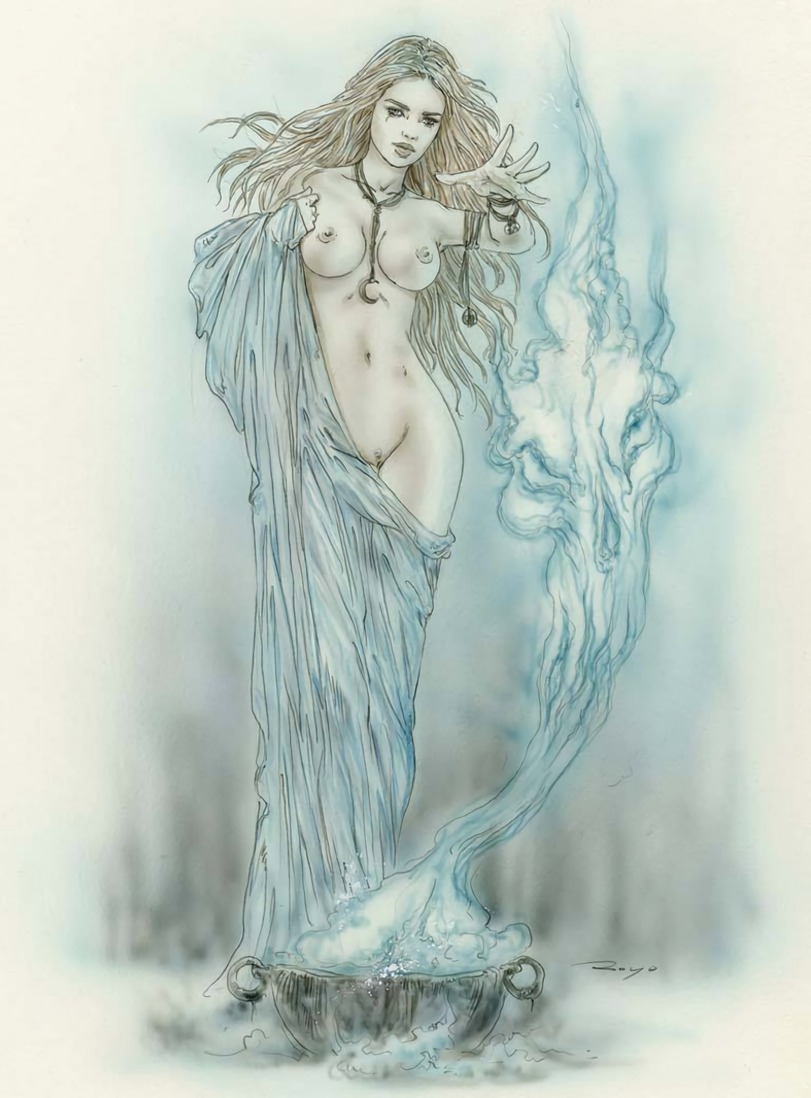 Fantasy,Fantasy art,art,арт,Fantasy ero,Luis Royo,artist,Ретро-фэнтези,длиннопост