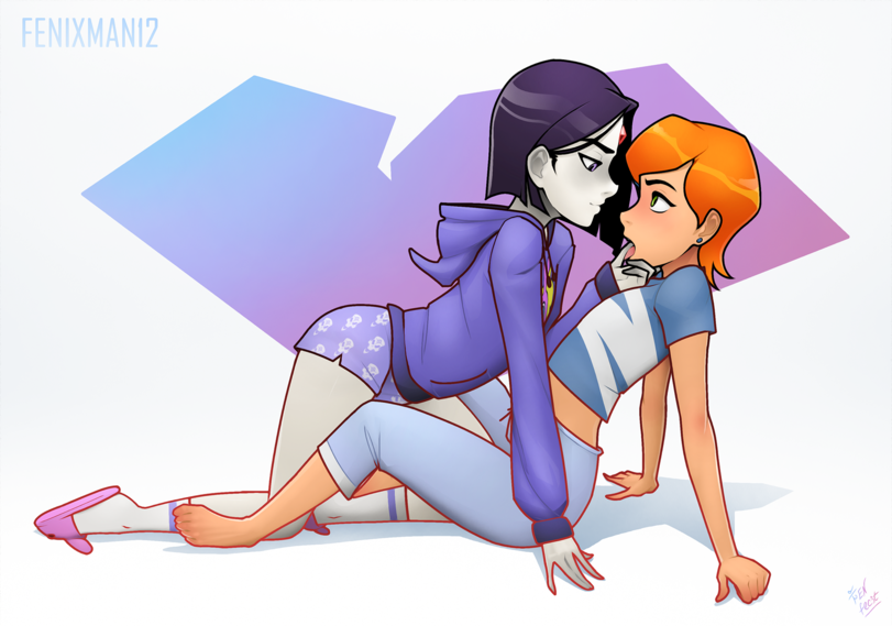 Fenixman12,artist,Gwen Tennyson,Ben 10,Бен 10,Cartoon Network,Мультфильмы,Мультсериалы, Cartoons,Teen Titans GO,Warner Bros. Animation,Raven