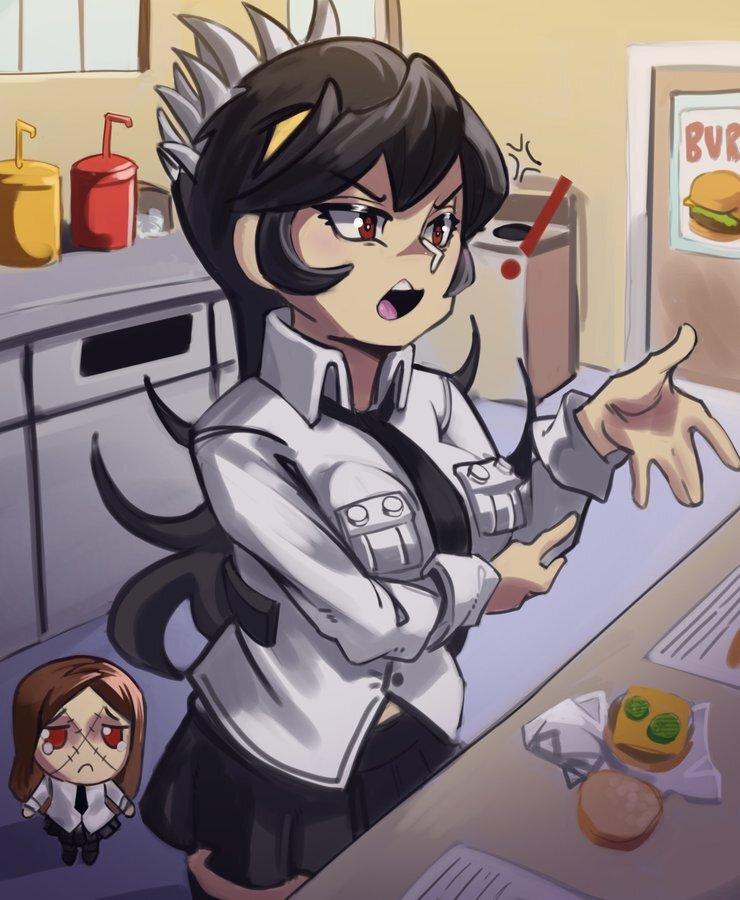 Filia,Skullgirls,Игры,Painwheel,MoxyDraws,artist