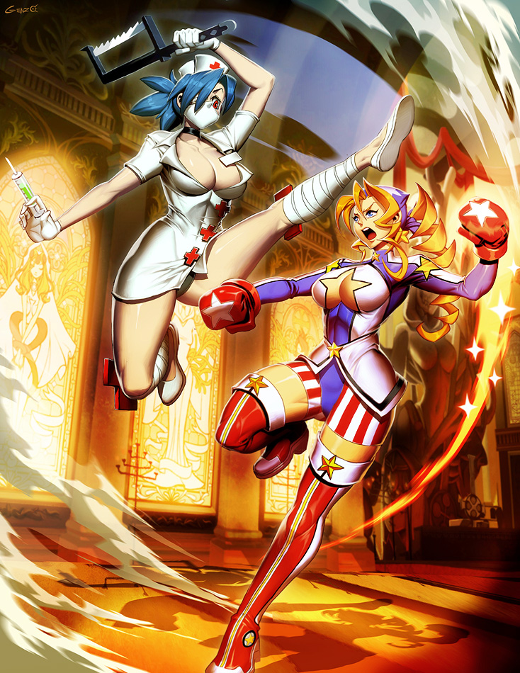 Genzoman,Genzo, Gonzalo Ordóñez Arias,artist,Valentine (skullgirls),Skullgirls,Игры,Tiffany Lords,project justice,crossover,Игровой арт,game art,genzoman,artist,Valentine,Skullgirls,games,Tiffany Lords,project justice,,game art,valentine  (skullgirls)