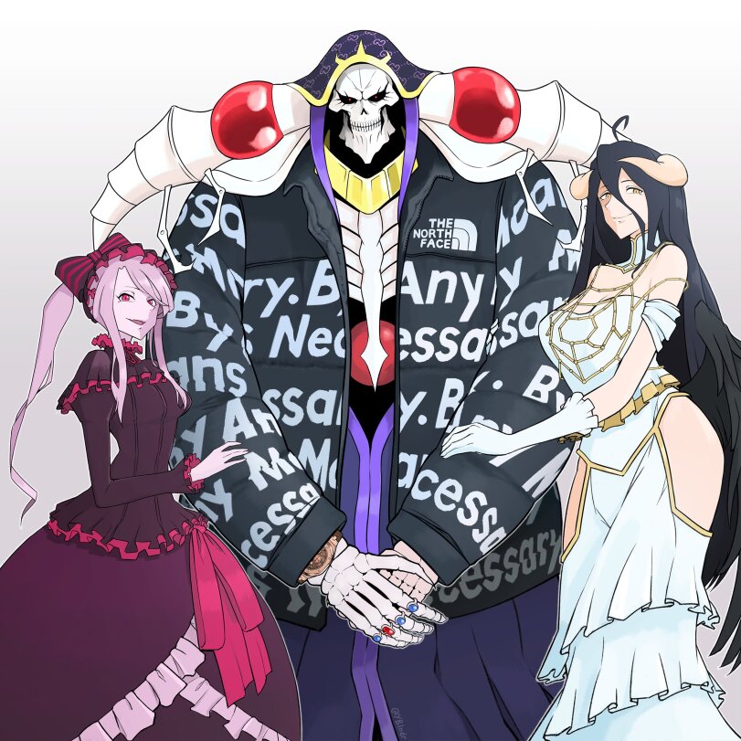 Goku Drip,Ainz Ooal Gown,Overlord (Anime),Anime,Аниме,фэндомы,Albedo,Floor Guardian (Overlord),Shalltear Bloodfallen,YBlndr,YBlndrlwd, Ynd Blndr, ynd,artist,Anime Unsorted