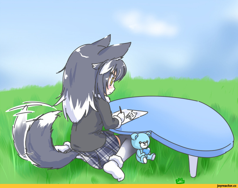Grey Wolf (Kemono Friends),Kemono Friends,Anime,Аниме,фэндомы,grey wolf (kemono friends),kemono friends,Anime,fandoms,Anime Unsorted,Anime Unsorted