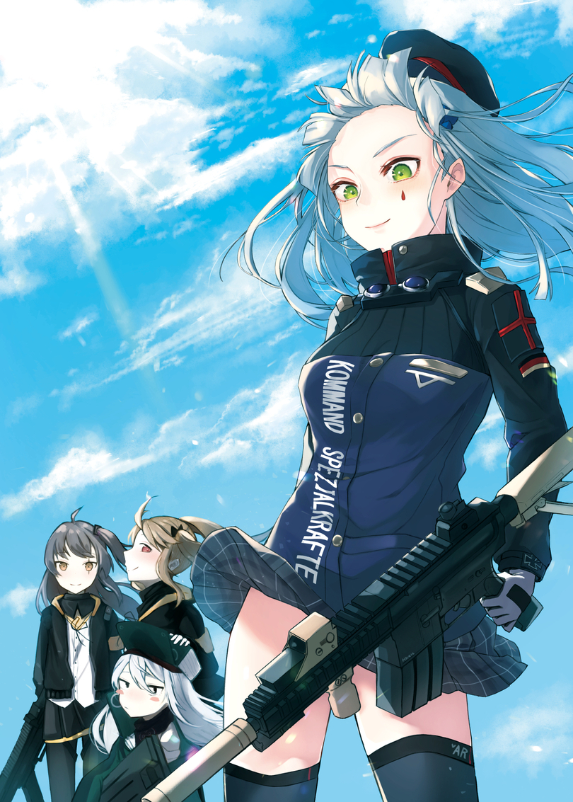 HK416 (Girls Frontline),Heckler & Koch HK416,Girls Frontline,Anime,Аниме,G11 (Girls Frontline),UMP45 (Girls Frontline),Universale Maschinenpistole .45 ACP,UMP9 (Girls Frontline),Universale Maschinenpistole 9mm Parabellum,sakana-ko,hk416 (girls frontline),girls frontline,Anime,fandoms,g11 (girls