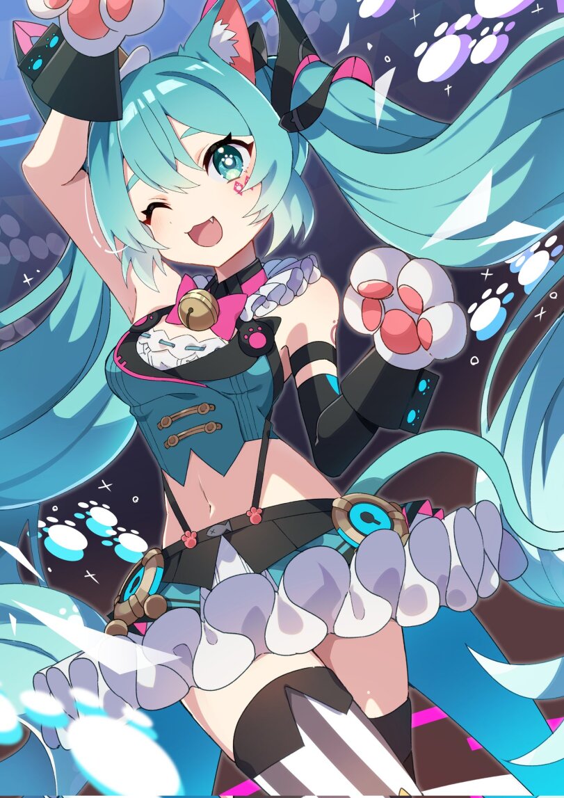 Hatsune Miku,Miku Hatsune, Хацуне Мику, Хацунэ Мику, Hatsune Miku Append,Vocaloid,Вокалоид, Вокалойд,Anime,Аниме,фэндомы,magical mirai miku (2019),kusunokimizuha,Anime Artist,Аниме арт, Аниме-арт,artist,Anime Ears,Anime cute,Anime Unsorted