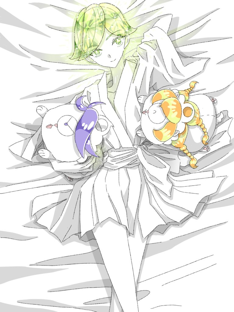 Houseki no Kuni,Страна Самоцветов,Anime,Аниме,Lapis Lazuli (Houseki no Kuni),Ляпис-лазурь,Ghost Quartz (Houseki no Kuni),Горный хрусталь,Cairngorm (Houseki no Kuni),Раухтопаз,Watermelon Tourmaline (Houseki no Kuni),Турмалин,Benitoite(Houseki no Kuni),Alexandrite (houseki no