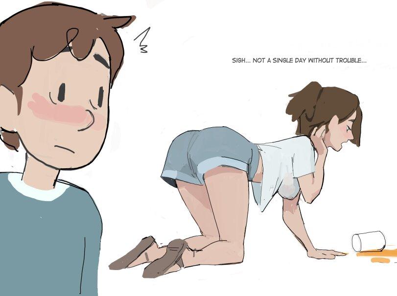 ﻿SIGH... NOT A SINGLE DAY WITHOUT TROUBLE...,Hyung,Amugea,artist,Johanna (Hilda),Hilda (мультсериал),Мультфильмы,Мультсериалы, Cartoons,cartoon ero,Hyung,artist,Johanna (Hilda),hilda the series,,cartoon ero