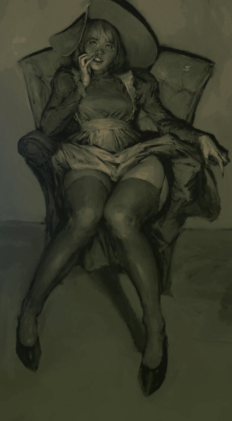 Igor Sid,artist,песочница,арт барышня,арт девушка, art барышня, art girl,art,арт