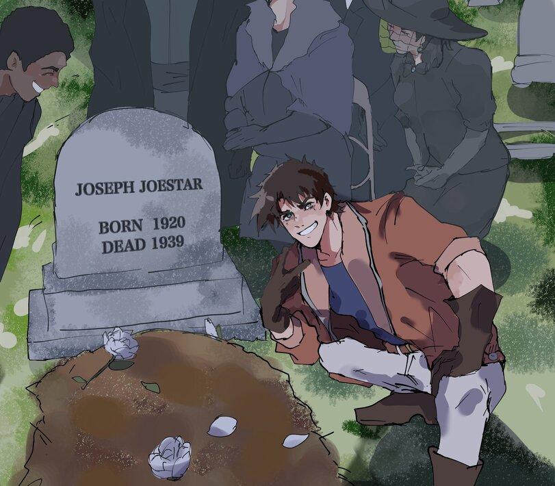 ﻿JOSEPH JOESTAR BORN 1920 DEAD 1939 1 1 . ■,Joseph Joestar,JoJo's Bizarre Adventure,JoJo, JJBA,Anime,Аниме,фэндомы,Грант Гастон у могилы Оливера Куина,Парень у могилы, Grant Gustin Next to Oliver Queen’s Grave,Мемы,Мемосы, мемасы, мемосики, мемесы,Joseph Joestar,JoJo's Bizarre