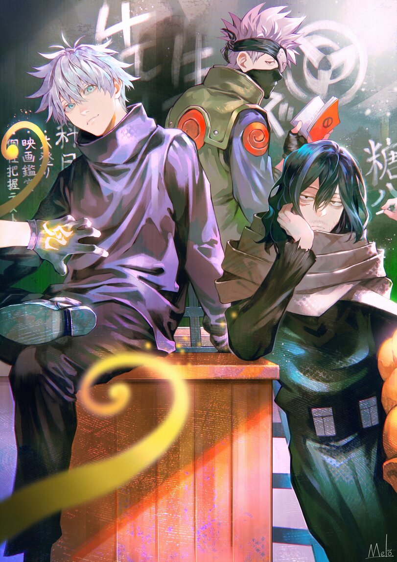 ﻿V i ш Il \ Ml,Kakashi Hatake,Какаши Хатаке,Naruto,Наруто, Naruto Shippuuden,Anime,Аниме,фэндомы,Gojou Satoru,Jujutsu Kaisen,Aizawa Shouta,Boku no Hero Academia,Anime Artist,Аниме арт, Аниме-арт,artist,crossover,9baMelo,Kakashi Hatake,Naruto,Anime,fandoms,gojou satoru,Jujutsu Kaisen,aizawa