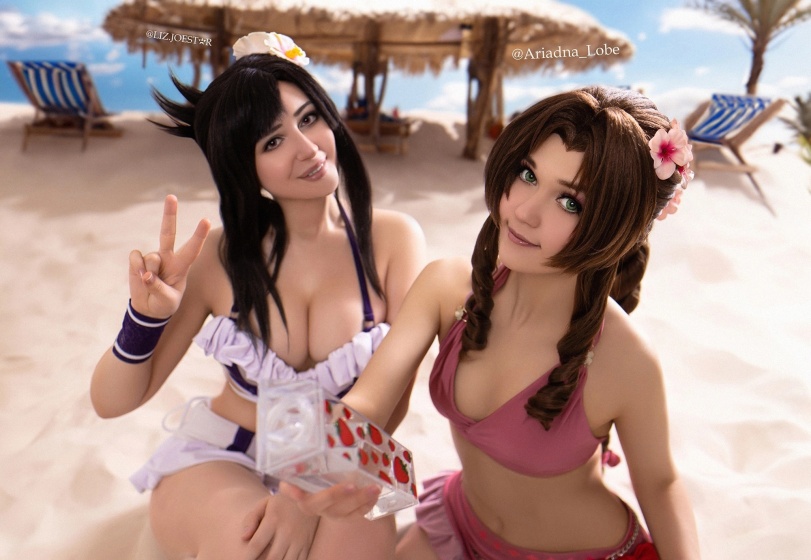 Liz Joestar,Ariadna Lobe,Tifa lockheart,Final Fantasy VII,Final Fantasy,Игры,Aerith Gainsborough,Аэрис Гейнсборо,ero cosplay,косплей,liz joestar,Ariadna Lobe,tifa lockhart,Final Fantasy VII,Final Fantasy,games,aerith gainsborough,ero cosplay,cosplay