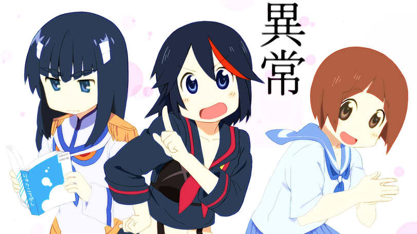 Matoi Ryuuko,Рюко Матой,Kill la Kill,Убей или умри,Anime,Аниме,Kiryuuin Satsuki,Сацуки Кирюин,Mankanshoku Mako,Мако Манканшоку,Nichijou,Мелочи жизни,crossover,Minakami Mai,Маи Минаками,Naganohara Mio,Мио Наганохара,Aioi Yuuko,Юко Айой,Matoi Ryuuko,Kill la Kill,Anime,fandoms,Kiryuuin