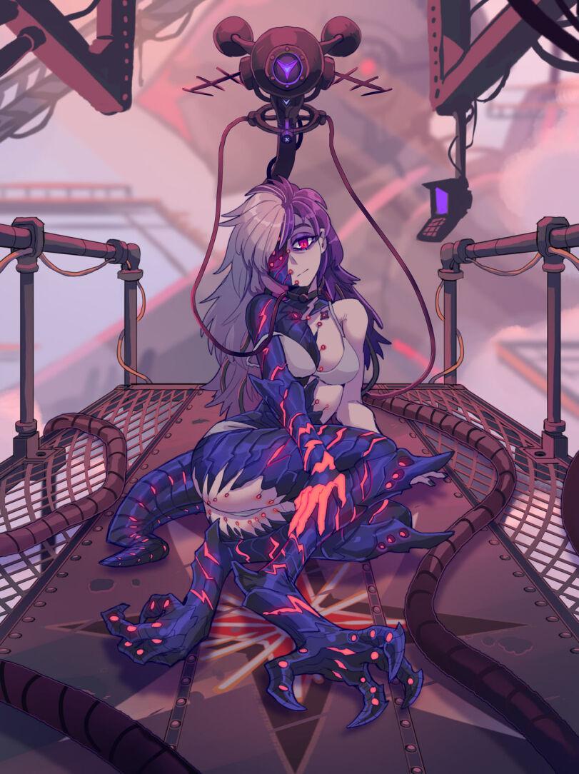 Monster Girl,Monster Musume, Mamono Musume, monmusu,арт барышня,арт девушка, art барышня, art girl,art,арт,cyborg girl,Very_Nervess