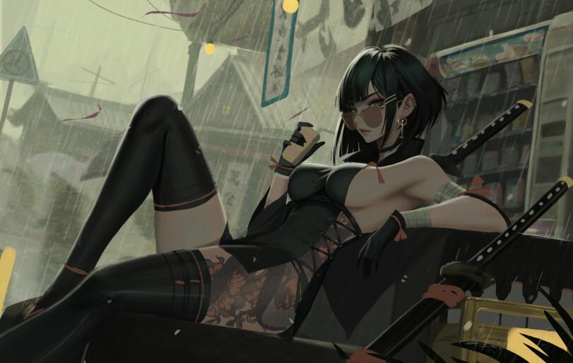 Neor-art,neorarty3,art барышня,art,арт,katana,под катом еще,Neor-art,neorarty3,art girl,art,