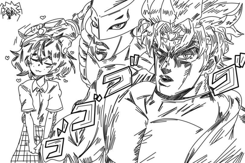 NoBrandStudio,Blind Girl (popopoka),The World,JoJo's Bizarre Adventure,JoJo,Anime,Аниме,Dio Brando,crossover,NoBrandStudio,blind girl (popopoka),original character,the world,JoJo's Bizarre Adventure,Anime,fandoms,dio brando,,Anime Unsorted,Anime Unsorted