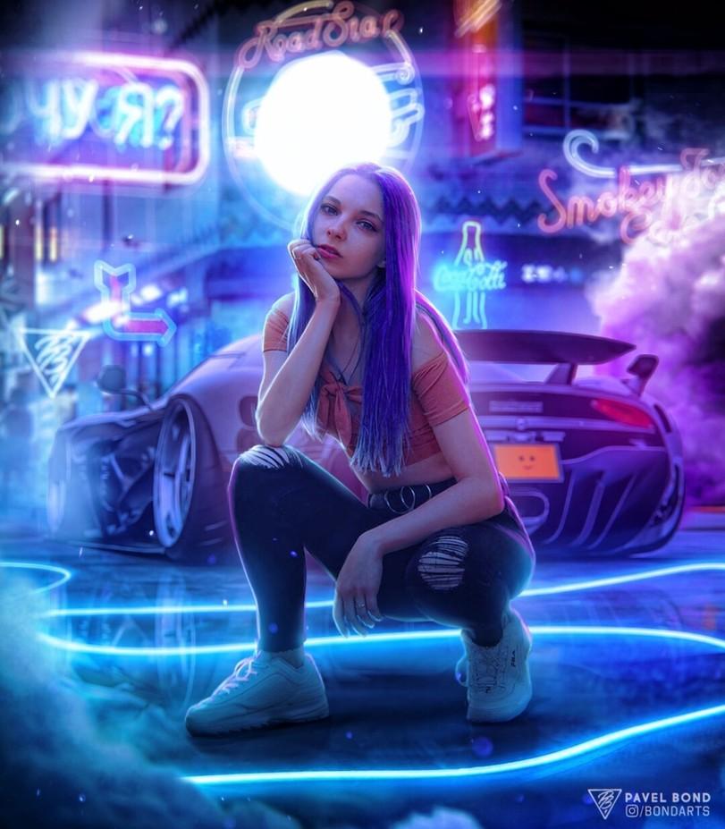 Pavel Bondarenko,арт барышня,арт девушка, art барышня, art girl,art,арт,cyberpunk,длиннопост