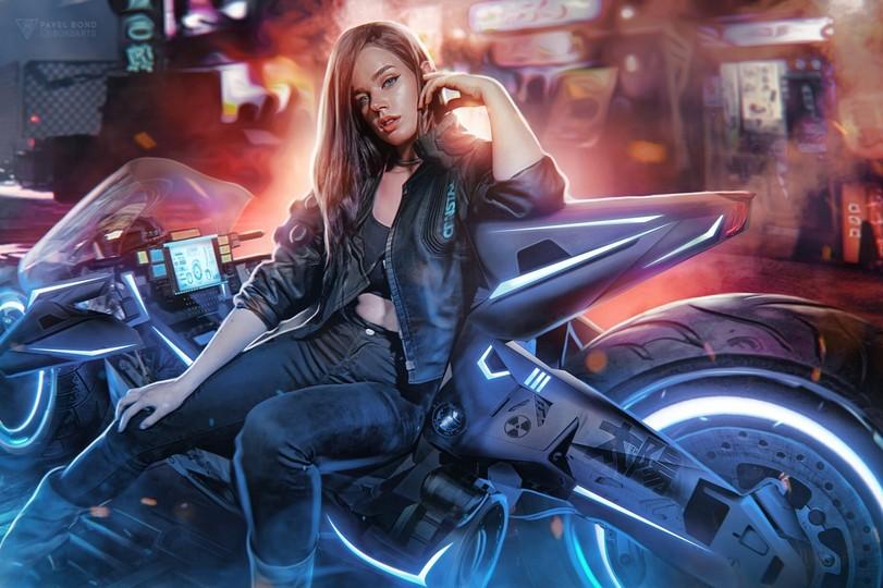Pavel Bondarenko,арт барышня,арт девушка, art барышня, art girl,art,арт,cyberpunk,длиннопост