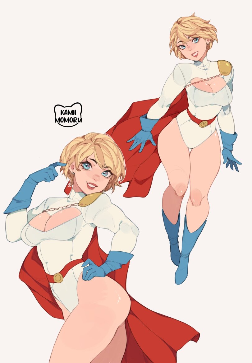 ﻿\ КАМП / MOMORU,Power Girl,Пауэр Герл, Кара Зор-Л,  Карен Старр,DC Comics,DC Universe, Вселенная ДиСи,фэндомы,DC Ero,dc art,Kamii momoru,artist,Power Girl,DC Comics,fandoms,DC Erotic,dc art,Kamii momoru,artist