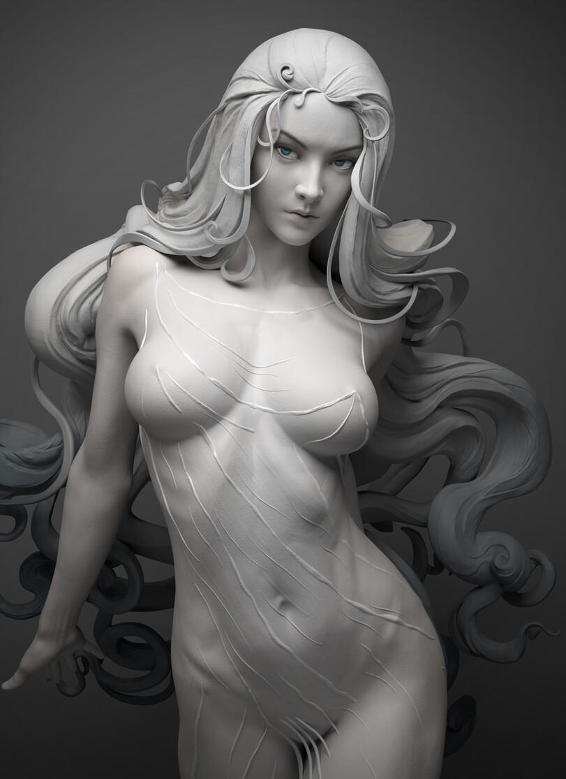 Qi Sheng Luo,artist,3d art,3d art, 3d арт, 3D art, 3D арт,art девушка,art,арт,3D тян