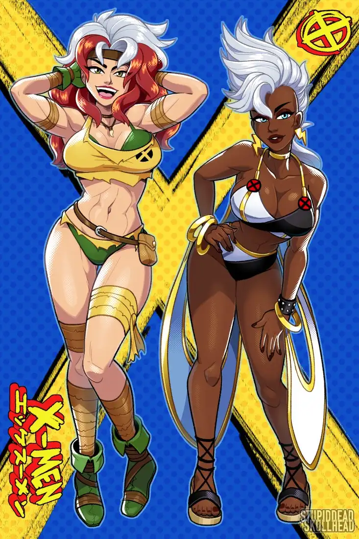 Rogue (Marvel),Роуг, Шельма, Бандит, Анна Мария,X-Men,Люди-Икс,Marvel,Вселенная Марвел,фэндомы,Storm (Marvel),Шторм, Ороро Монро,Marvel Ero,Эротика,Rogue,X-Men,Marvel,fandoms,Storm (Marvel),Marvel Ero,Rogue (X-Men)