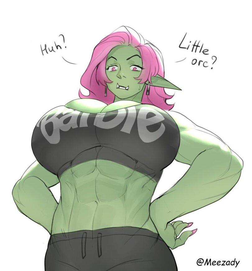 Roxxxan,artist,Goblin Girl,Гоблин,Goblin,Fantasy race,orc girl,орки,art девушка,art,арт,Крепкая девушка,abs,Lola (Roxxxan),Sophie (Roxxxan)